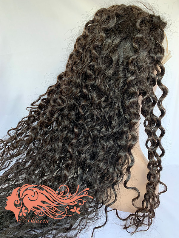 Csqueen 9A French Curly 4*4 Closure WIG 100% Virgin Hair 180%density